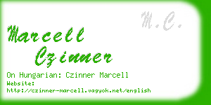marcell czinner business card